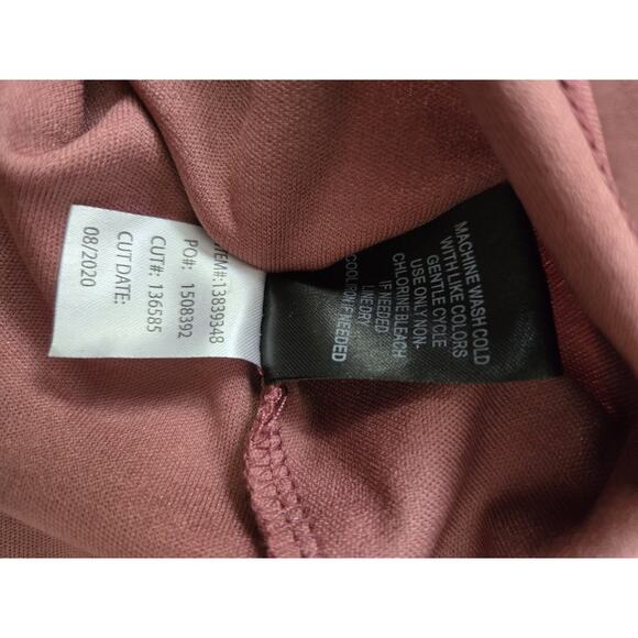 Feminine Pink Floral Burnout Jacquard Wrap Midi Dress Flutter Sleeve Torrid Sz 6 - Picture 8 of 13